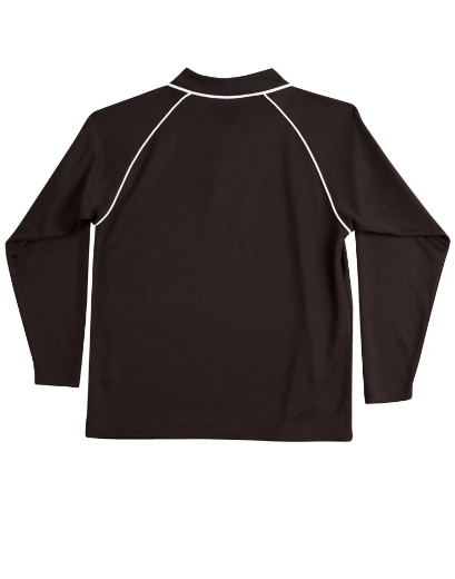 Picture of Winning Spirit, Childrens Cooldry Raglan L/S Polo